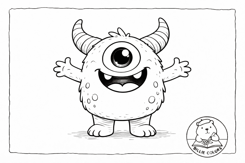 Desenho de monstrinho amigo