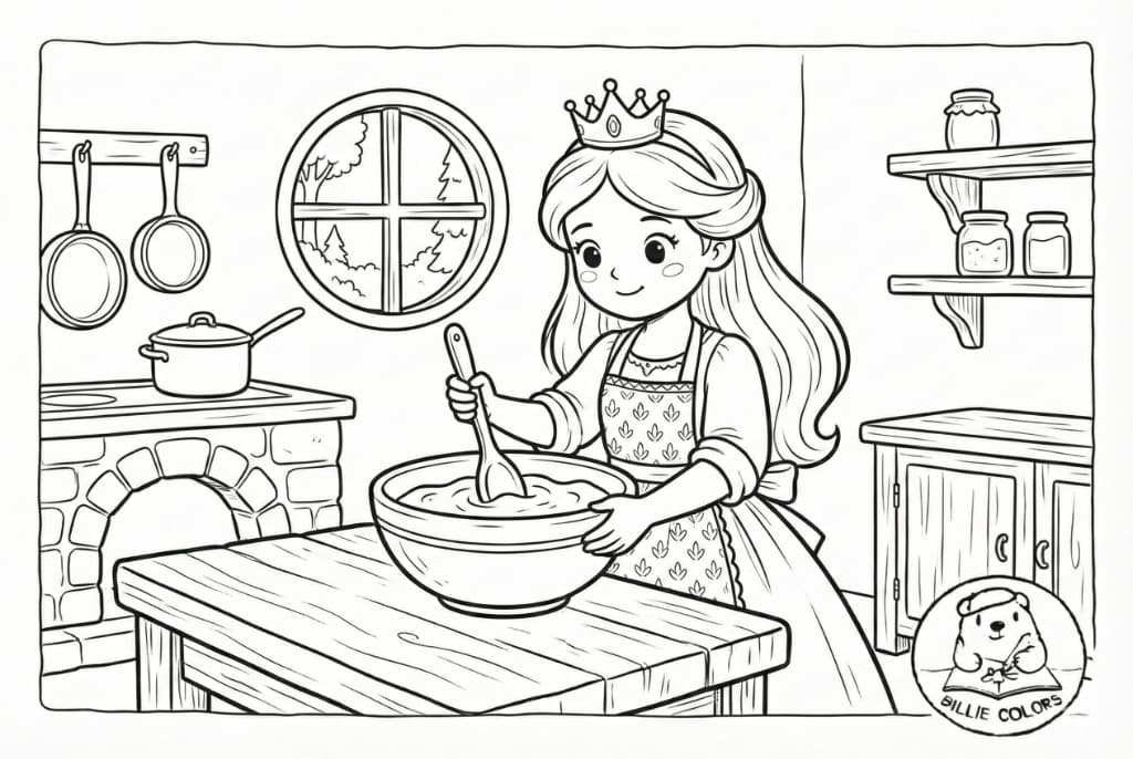 Desenho de princesa