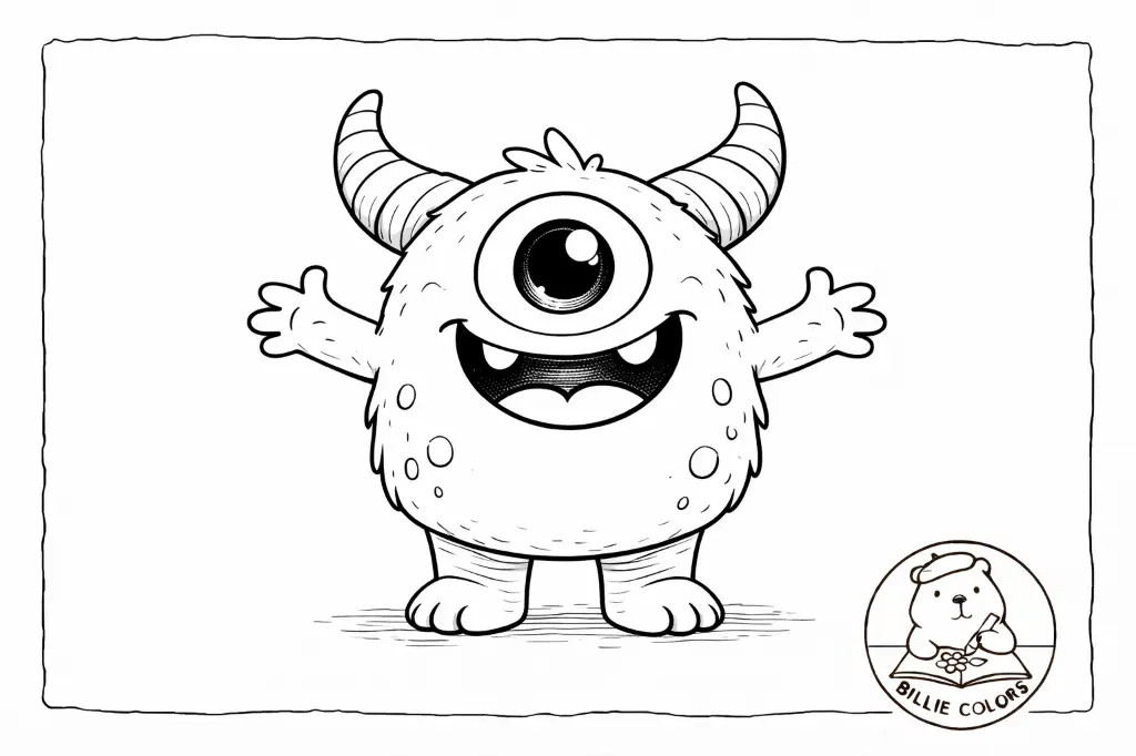 Desenho de monstrinho amigo